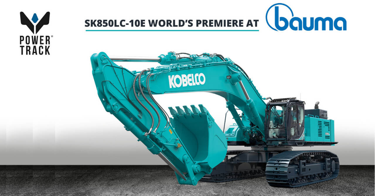 SK850LC-10E : Kobelco présente sa nouvelle pelle, la plus grande en Europe.