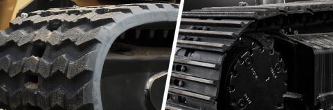 Rubber vs. steel tracks: the advantages of rubber tracks during operations